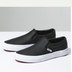 Black Leather Vans
